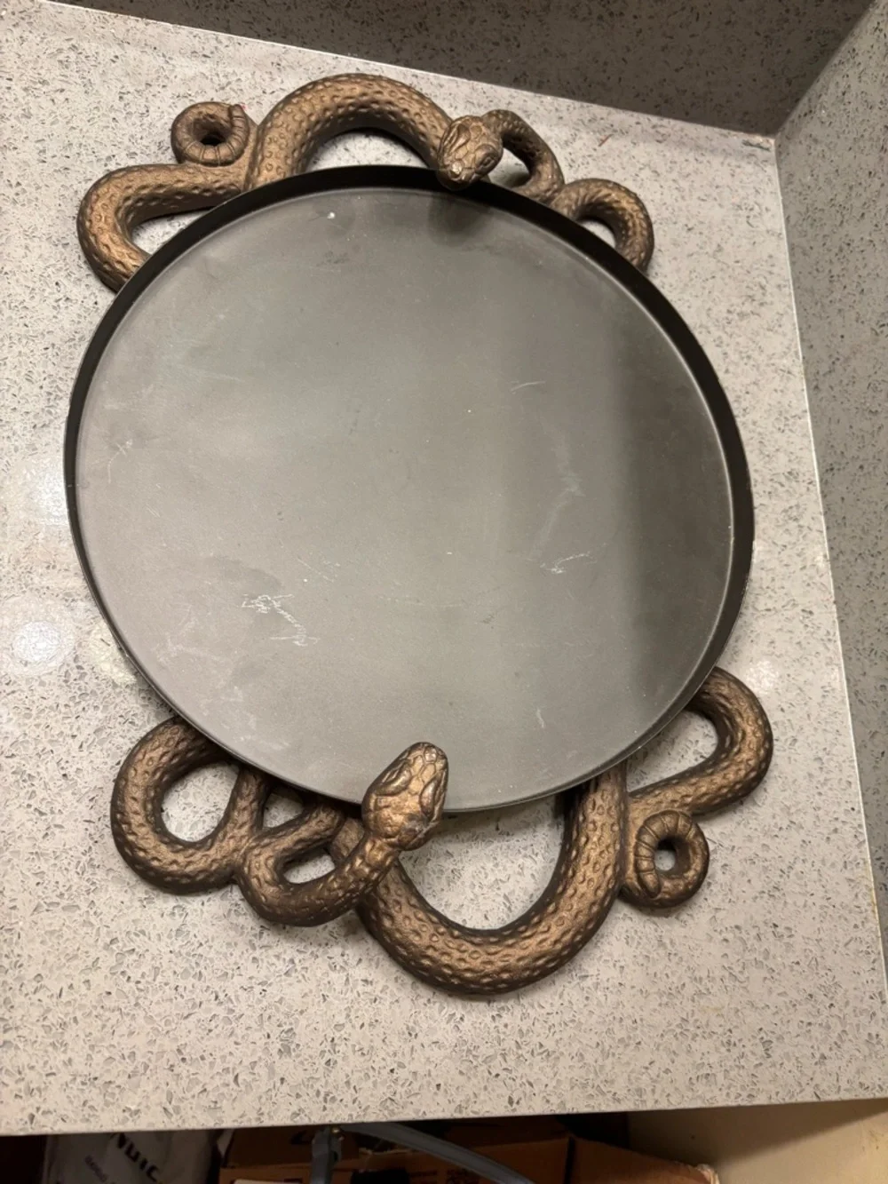 West Elm Halloween Metal Snake Serving Tray